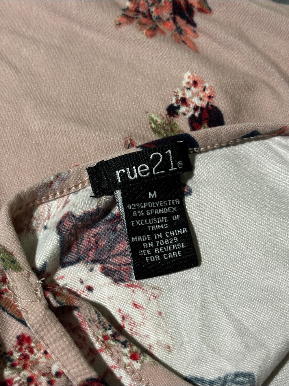Rue21 Pink Floral Crisscross Strap Cami - Picture 5 of 5